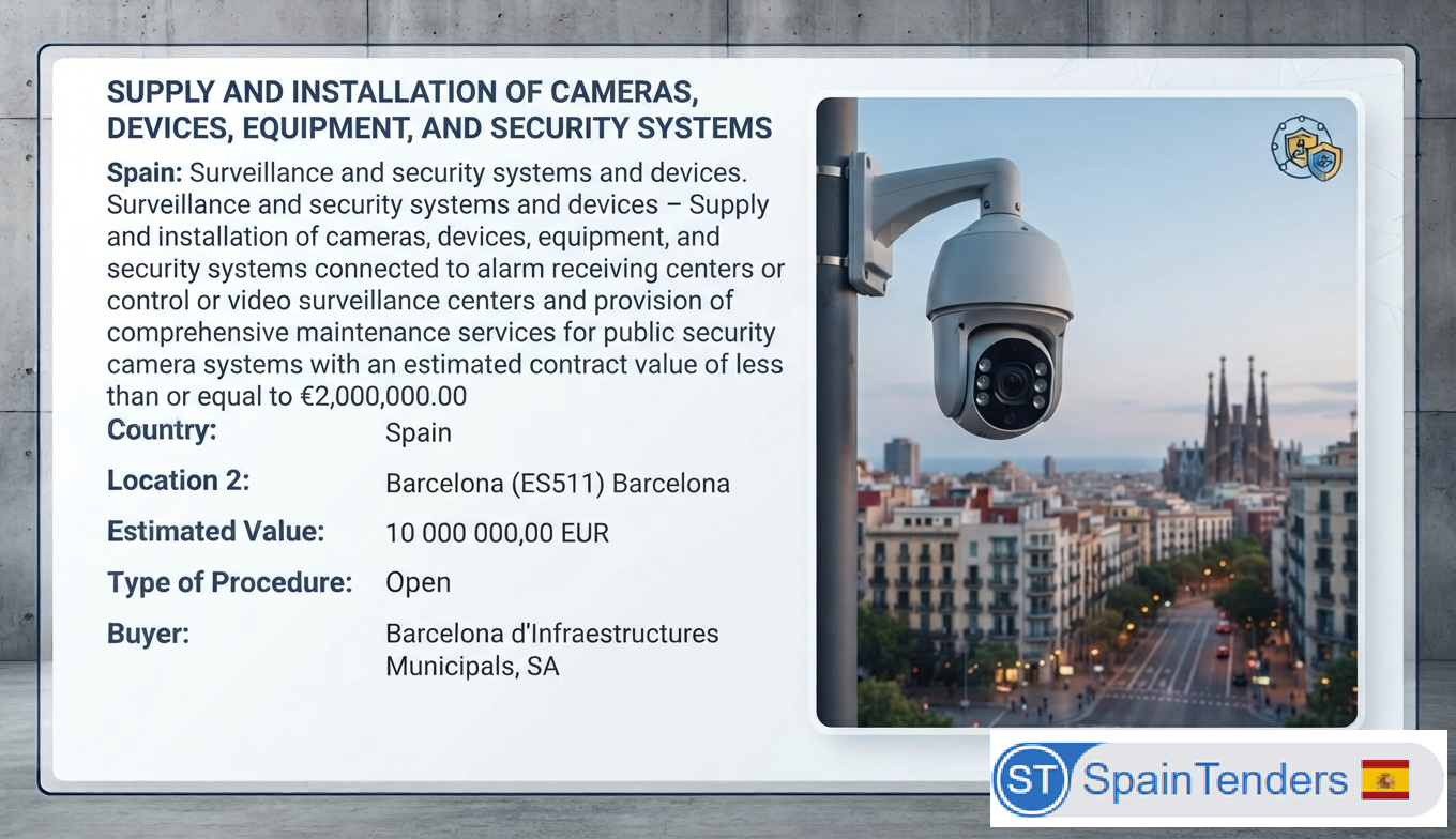 Barcelona Establishes €10 Million Framework Agreement for Public Security Surveillance Systems