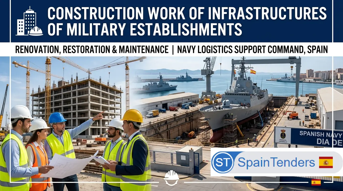 Spain Awards €316.8 Million Military Infrastructure Framework Covering Madrid...