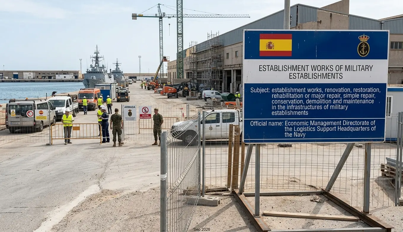 Spanish Navy Logistics Command Awards 11 Billion Euro Framework for Military Infrastructure Maintenance