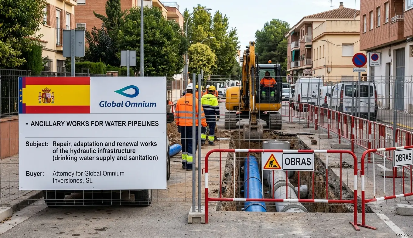 Global Omnium Awards €11.95 Million Paiporta Water Infrastructure Contract to Guerola Infraestructuras
