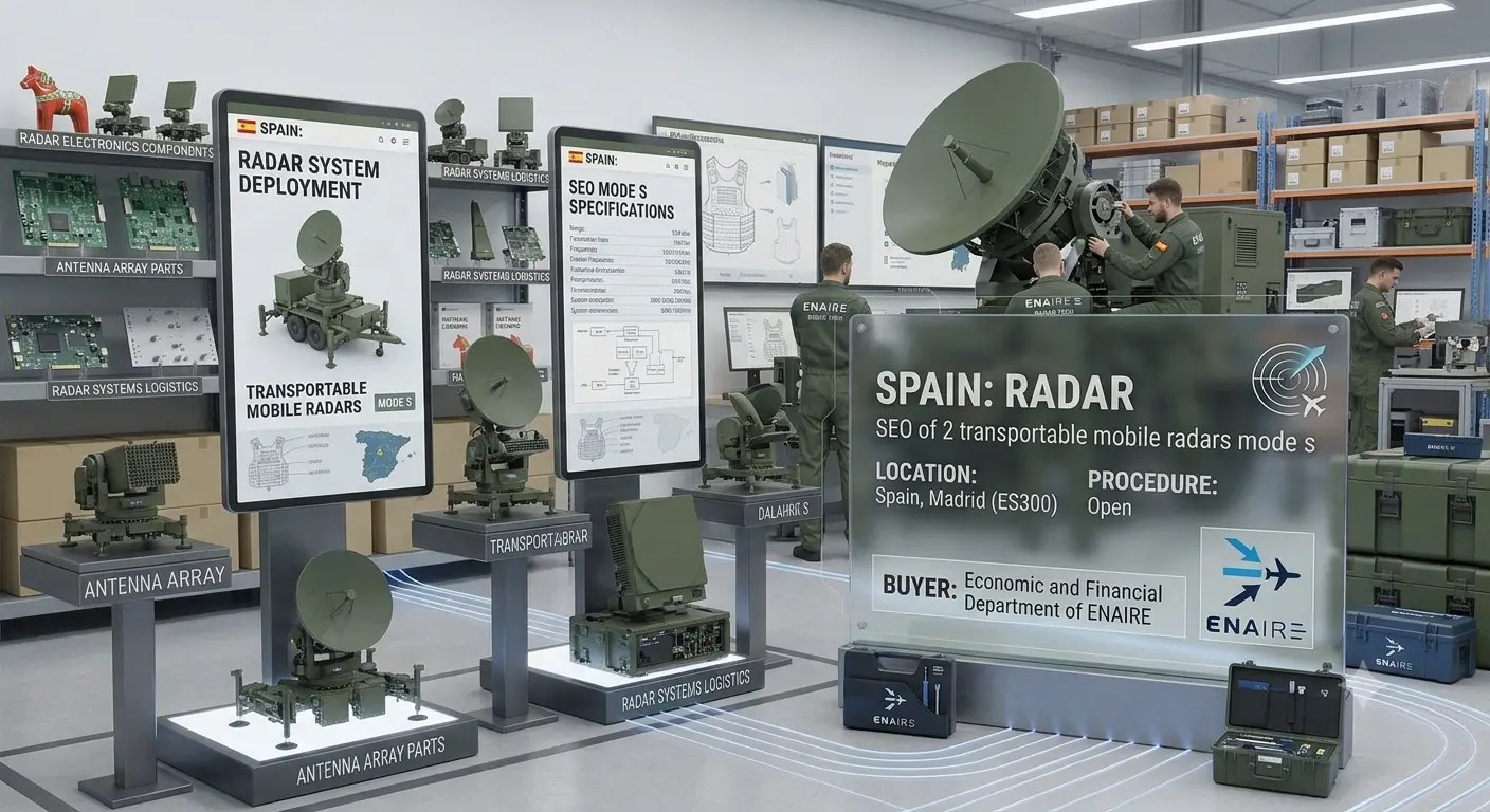 ENAIRE Awards €8.37 Million Contract to Indra for Two Transportable Mode S Radar Systems
