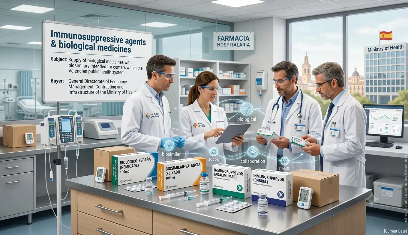 Valencian Health Authority Awards 8.7 Billion Euro Biosimilars Framework...