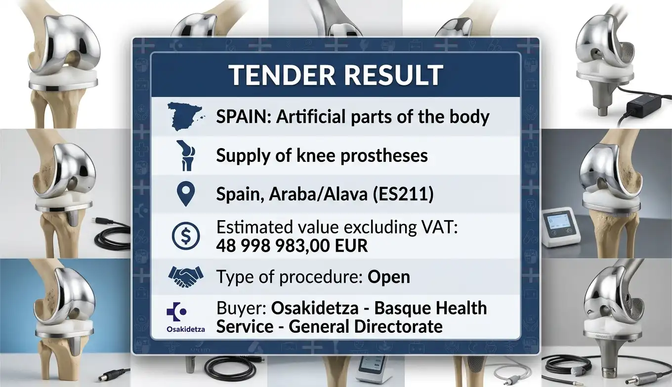 Multiple Medical Device Suppliers Secure Framework for Knee Prostheses Across Basque Health Service