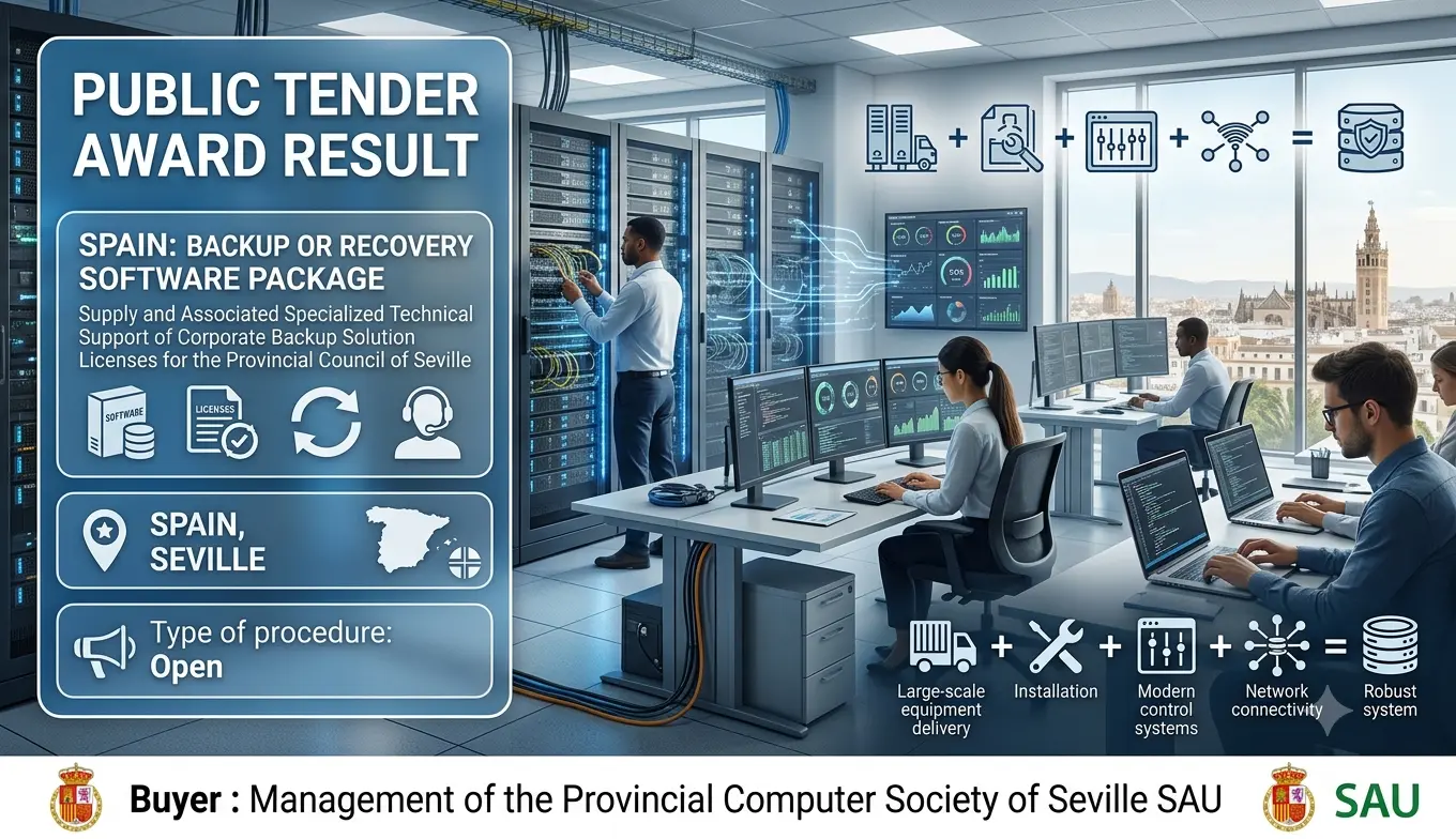 Seville Province Turns to a Single Bidder for Its Corporate Backup Licensing and Support