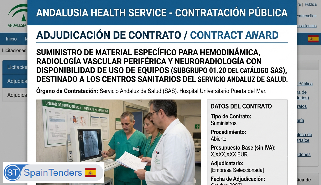 Hospital Universitario Puerta del Mar Places €295,749 Call-Off with B. Braun Surgical for Haemodynamics and Neuroradiology Supplies